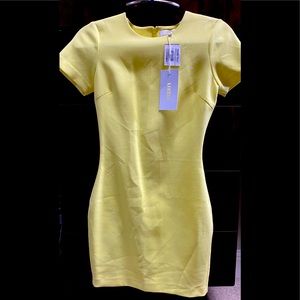 Size 0 yellow likely dress hidden back zipper